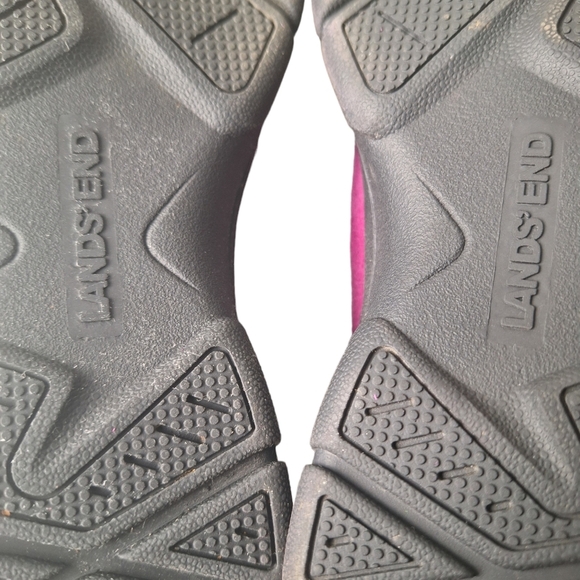 Lands End Women 7.5 Purple‎ Suede Thermolite Zip Up Moc Shoes Microfleece - Picture 14 of 14